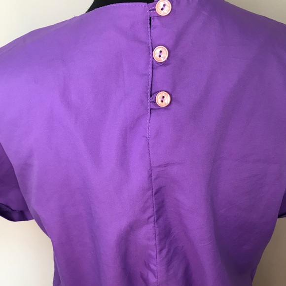 Vintage Avon Collection Purple Dress Size 9/10 - Picture 7 of 16